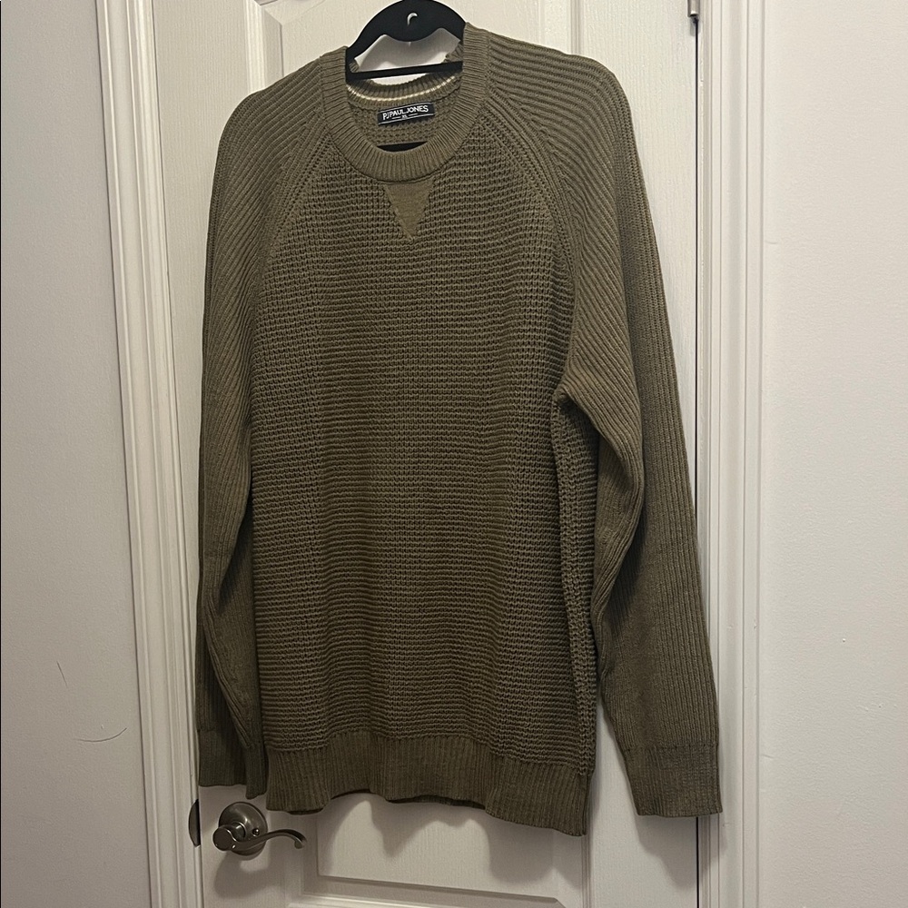 Men's Olive Crewneck Sweater